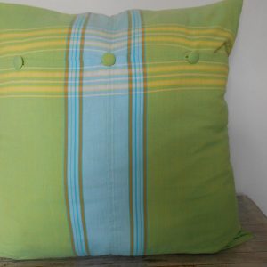 continental cushion cover, lime green